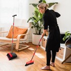 Standing Broom And Dustpan Set 54 In Adjustable Handle Hard Floors