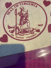 Vintage Virginia Is For Lovers Souvenir Pennant Seal Of Virginia - Fast Shipper