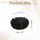 Wrist Pin Cushion Wristband Sewing Pincushion Polyester Pin Holder  Black