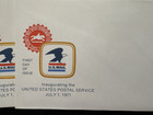 Vintage Postal History 1971 Fdc Cancel Inaugurating Us Mail Postal Service X 11