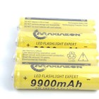 4x Rechargeable Led Flashlight Batteries 9900mah 3 7v Li-ion 