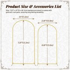 Arch Backdrop Stand Golden Fit For Birthday Party Graduation Ceremony Decoration