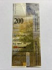Switzerland 200 Francs  2010 P-73d Charles-ferdinand Ramuz Unc