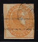 Venezuela  1871  Scott 023  Beautiful Piece Verge Paper  Used Post  Ebve120