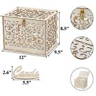 Wood Wedding Card Box With Lock And Card Sign Large Rustic Wooden Card Box Di   
