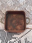 Vintage Copper Planter Pot With Brass Handles