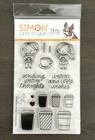Simon Says Stamp Pretty Pink Posh Coffee Friends  4x6 Clear Stamp And Die Set  