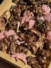 Vintage Lot Of Cracker Jack Celluloid Charms  Mystery Set Of 60  Charms