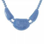 Jay King Blue Chalcedony Sterling Silver Bib Statement Necklace 18 