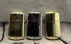 Vintage Camel Cigarettes Lighters Lot Of 2 1990 s Rounded Gold Silver Joe Camel