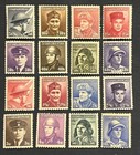 Travelstamps  Czechoslovakia Stamps 1945 War Heroes Sg  427-442 Mint Mnh Og