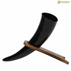 Drinking Horn Rack Solid Wood Viking Handcrafted Medieval Mead Ale Rack Natural