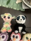 Ty Beanie Boos Lot Of 10     Exotic Mix  Llama  Panda  Ostrich   More 