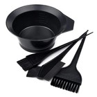 Hair Dye Color Brush And Bowl Set Color Bowl Brushes Tool Mixing Bowl Kit 4pcs