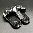 Under Armour Comfort Ignite Pro Slides Men   s 9 Style 3026023-003 Black White Nwt