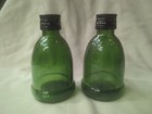 Vtg Wine World 1976 Green Glass Bottle 6 3 Fl  Oz  Grape Wine Decor Mini Bottles