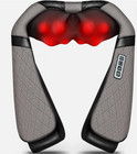 Blue Elf Shiatsu Back Neck Massager With Heat Pillow Kneading 3 Settings