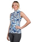 Nwt   Kastel Denmark Ikat Sleeveless Shirt  upf 30    1 4 Zip   Size S     88