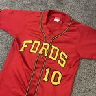 Vtg Rawlings Haverford Fords  10 Milb Game Worn  Jersey Sz 38 Stitched Sz Large