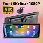 Hd 1080p Car Stereo Dash Cam 11 3in 5k Touch Screen G-sensor With Rear Camera