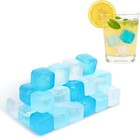 90pcs Reusable Ice Cubes  Refreezable Plastic Fake Ice Cubes   Bpa-free Ice C   