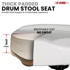 5 Core Drum Throne W Backrest 4  Padded Stool Adjustable 24 5  441lb Capacity