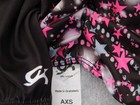 Gk Leotard Black Pink Gray Stars Gymnastics Axs Adult Xs