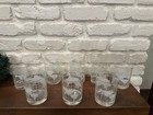 Lot Of 8 Vintage Nestle Globe Glass Tumblers Cups Bourbon Whiskey