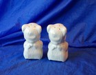 Vintage Bear Pair Ceramic Salt   Pepper Shaker Set
