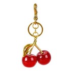 Red Pink Cherry Keychain Resin Charm Cute Handbag Accessories Key Chain Gifts