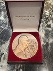 1995 Norway King Harald V Kongsberg Bronze Commemorative Medal Rare W  Case