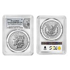 2024-s Reverse Proof  1 Morgan And Peace Silver Dollar 2pc Set Pcgs Pr70 Morgan
