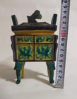 Old Kutani Incense Burner H5 5  With Box  Japanese Vintage