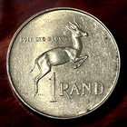 1966 South Africa Xf Silver 1 Rand World 0 800 Fine Silver Coin Afrikaans Legend