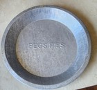 Vintage 9 5  Aluminum Metal Pie Plate Pegs Pies Embossed Bottom Peggy Peg