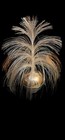 Vtg 1970s Fiber Optic Fountain Lamp 5 Tier Space Age Cosmic Disco Chrome 20 x 16