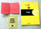 John Deere Operator s Manual Guide A18 High Pressure Washer With Tags 1970s