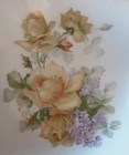 Serving Bowl  Antique German Floral Rose  Marked Germany 87