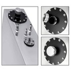 Brisunshine Aluminum 15 Gallon Slim Fuel Cell Fuel Gas Tank   Level Sender 