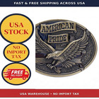 Belt Buckle Zinc Alloy American Flag Eagle Design 1 5 Inch Unisex Adult