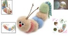 Interactive Catnip Kicker - Soft Caterpillar Toy With Rattle For Indoor Cats