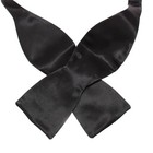 Italo Ferretti Nwot Self-tie Bow Tie Adjustable Size In Solid Black 100  Silk
