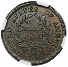 1804 Draped Bust Half Cent  Scarce Plain 4  Stems  C-11  Ngc Xf45