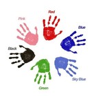 Newborn Baby Diy Hand And Footprint Kit Ink Pads Photo Frame Handprint Toddlers