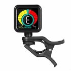 Black Square Clip-on Tuner For Guitar Bass Violin Instruments As Kliq Ubertuner