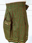Vintage Apron Plaid Green Red Gold Christmas Holiday