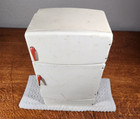 Wolverine Refrigerator Vintage 1950s Tin Toy White Kid s Kitchen Toy