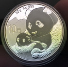 2019 China 10 Yuan 30g  999 Silver Chinese Panda In Capsule