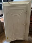 Vintage Mid-century Wall Cabinet-embossed Door-industrial Bathroom Storage
