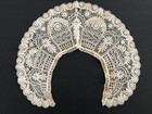 Victorian Lace Collar White Cotton Embroidered Net Exquisite Antique Vintage